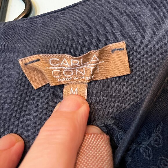 Carla Conti Blue Embroidered Top - Picture 4 of 12